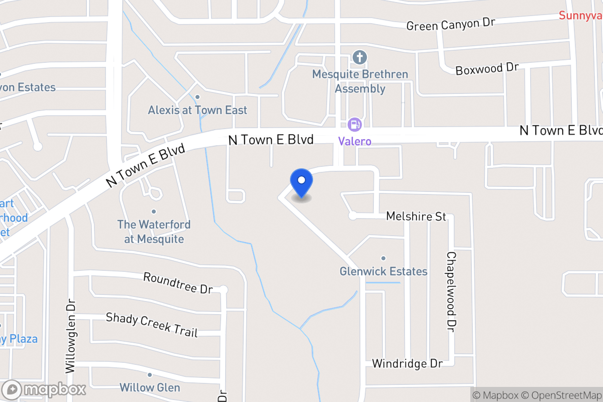 Map of 3422 Willowcreek Dr