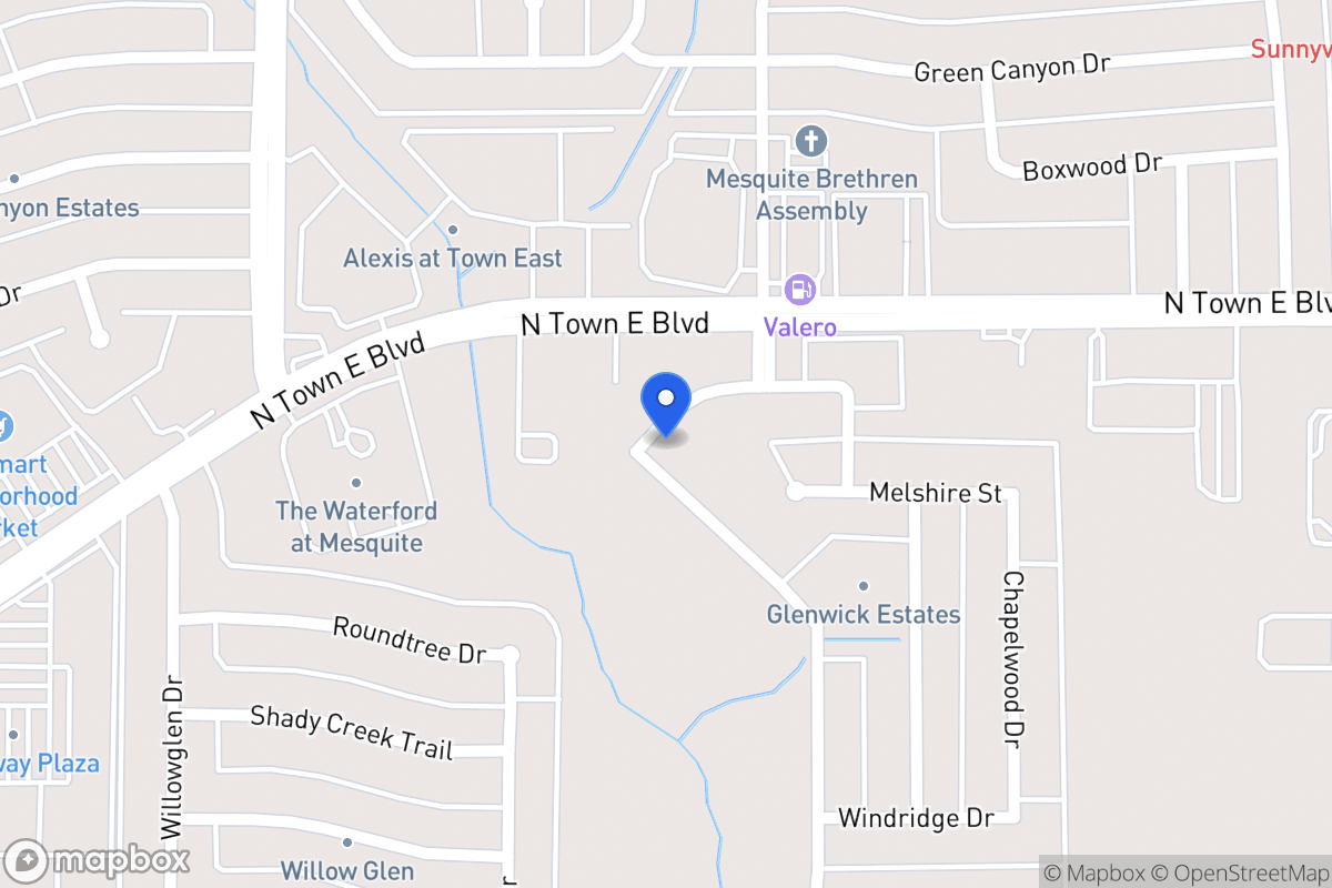 Map of 3424 Willowcreek Dr