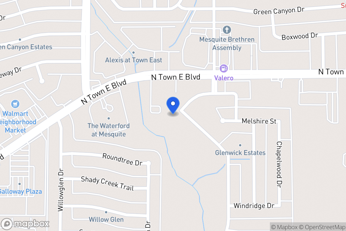 Map of 3423 Willowcreek Dr