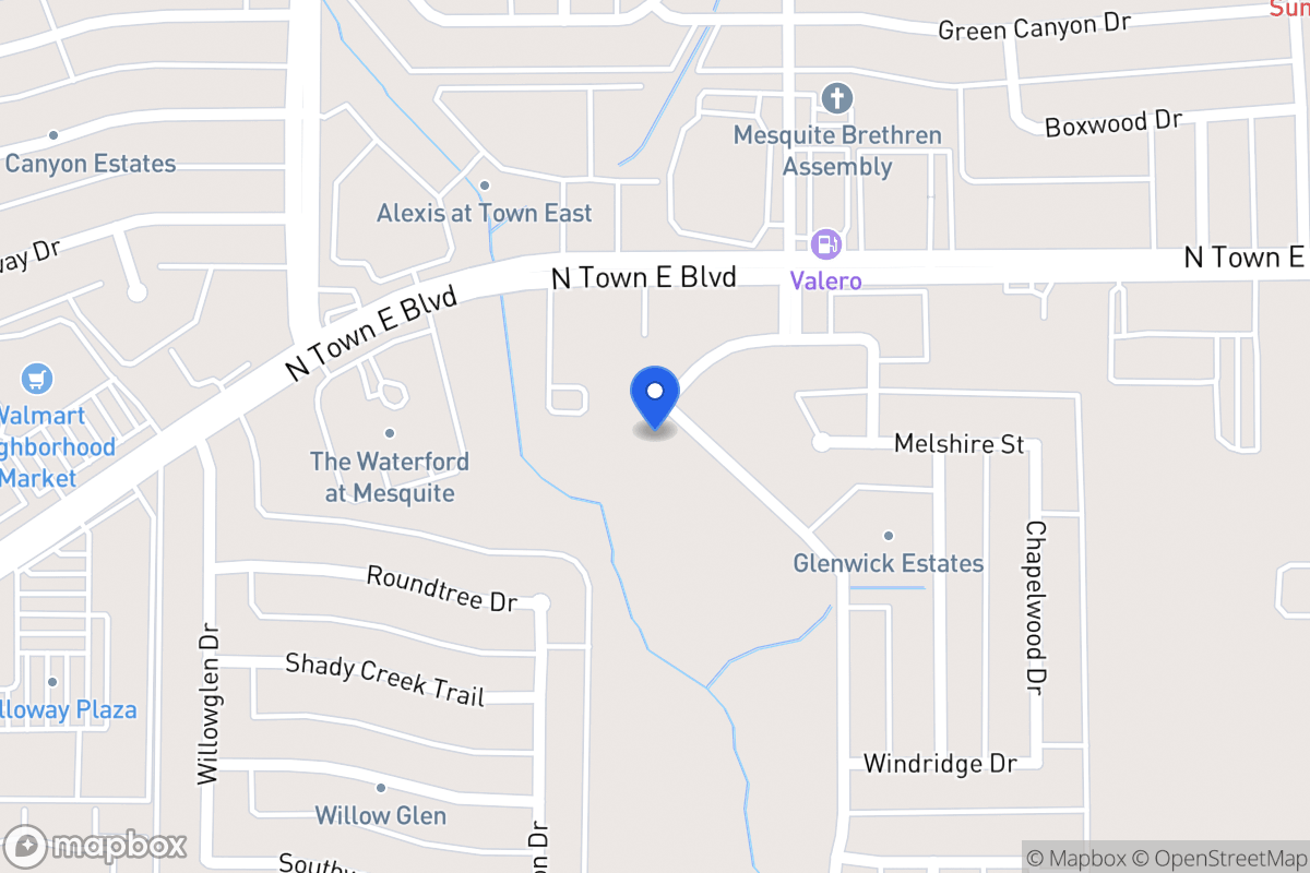 Map of 3421 Willowcreek Dr