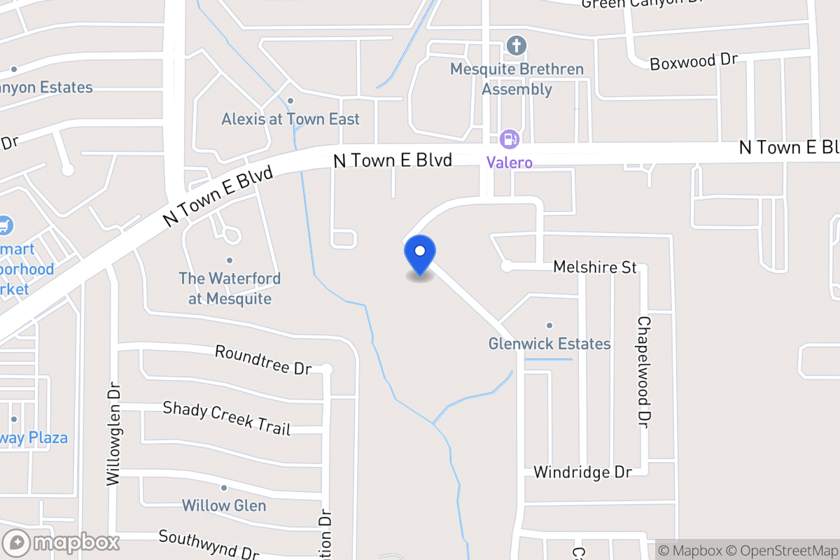Map of 3417 Willowcreek Dr