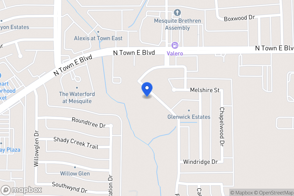 Map of 3415 Willowcreek Dr