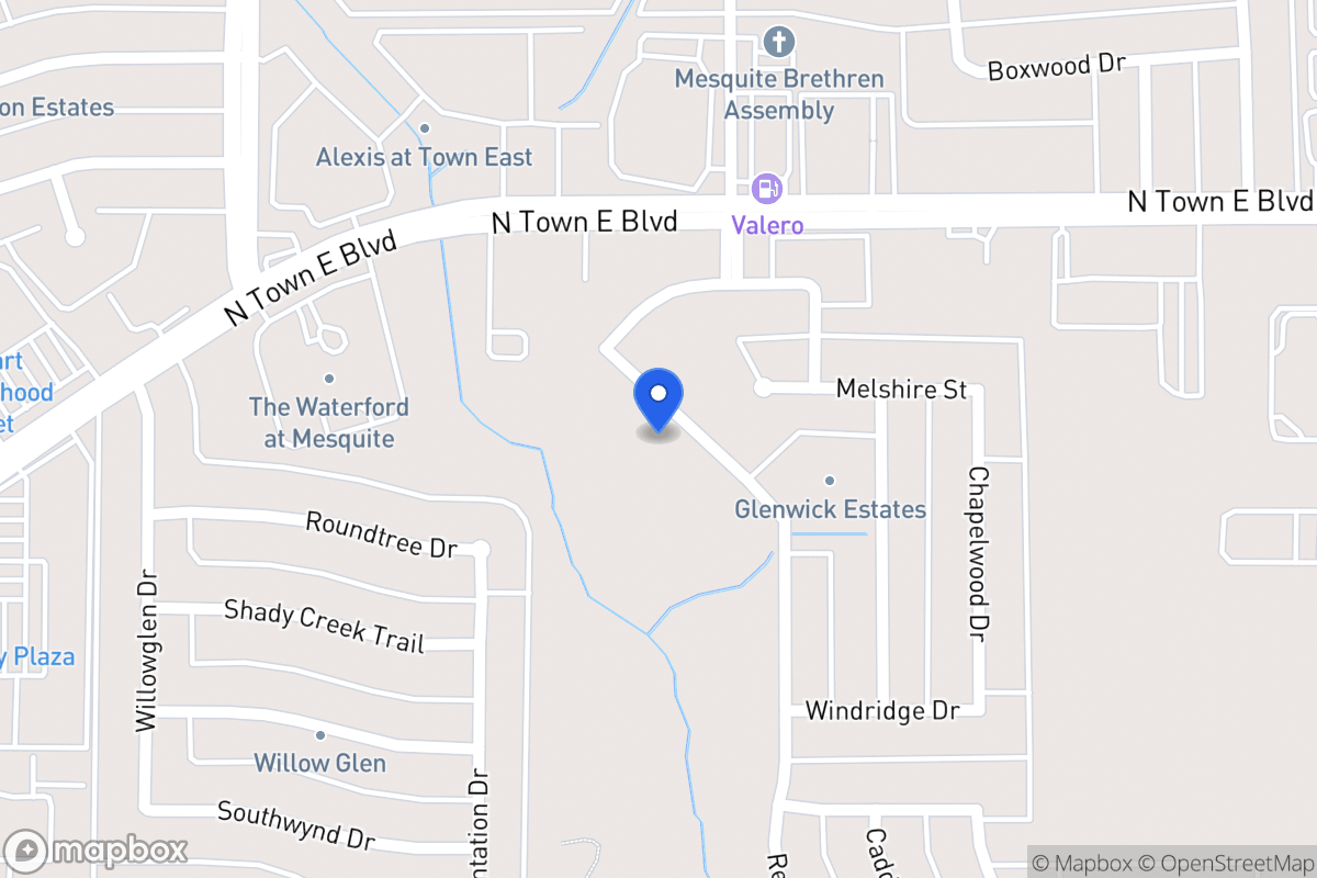 Map of 3413 Willowcreek Dr
