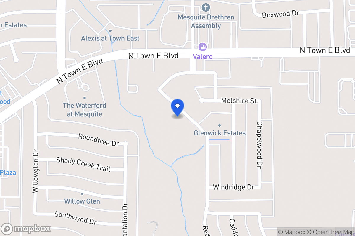 Map of 3411 Willowcreek Dr