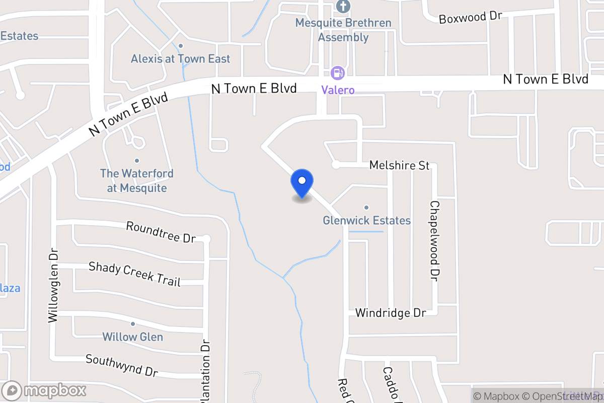 Map of 3409 Willowcreek Dr
