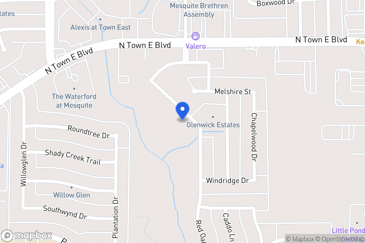 Map of 3405 Willowcreek Dr