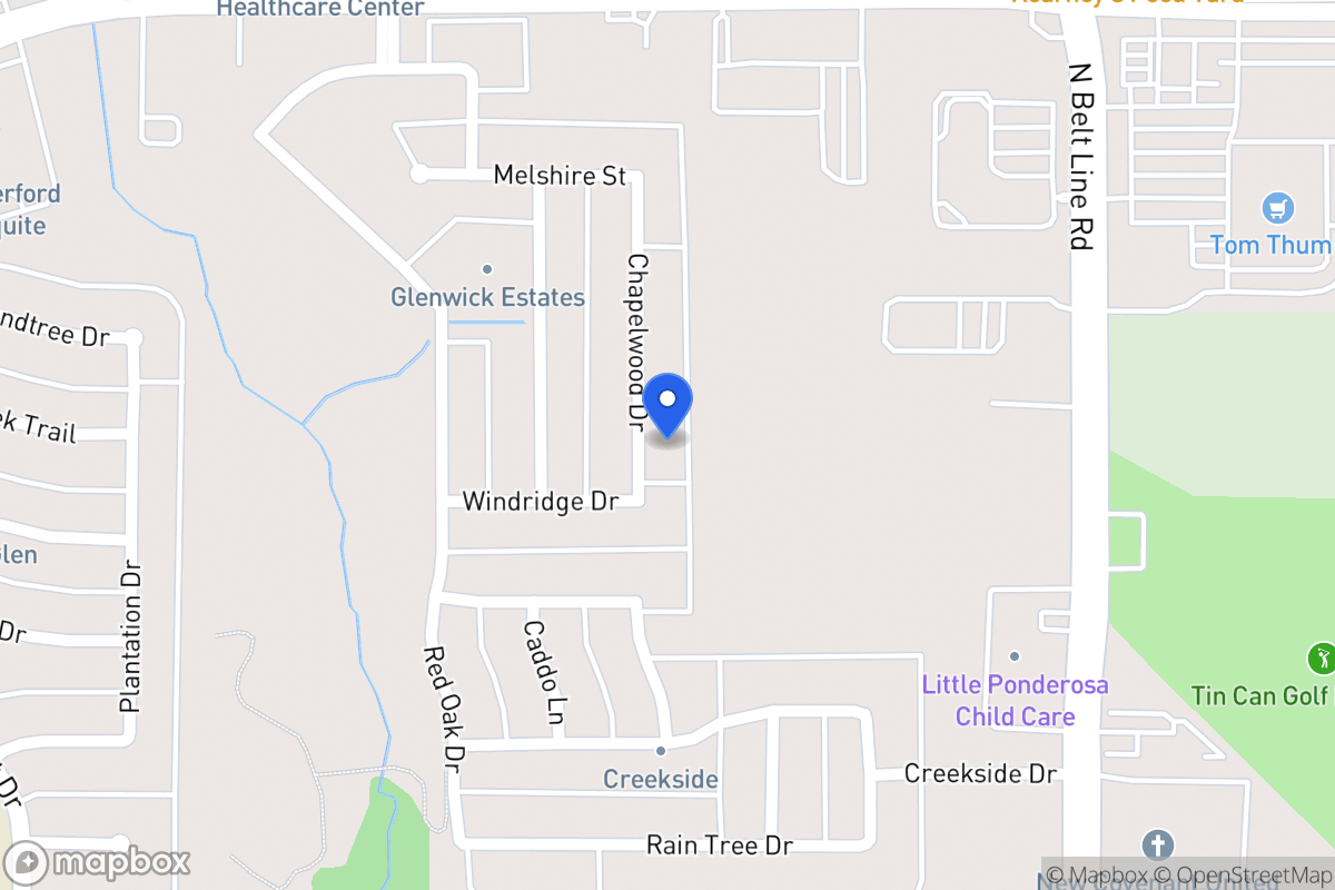 Map of 3322 Chapelwood Dr