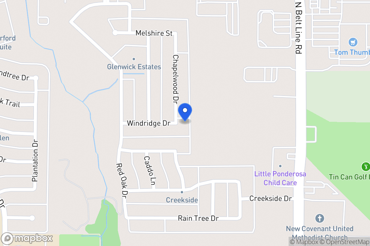 Map of 3318 Chapelwood Dr