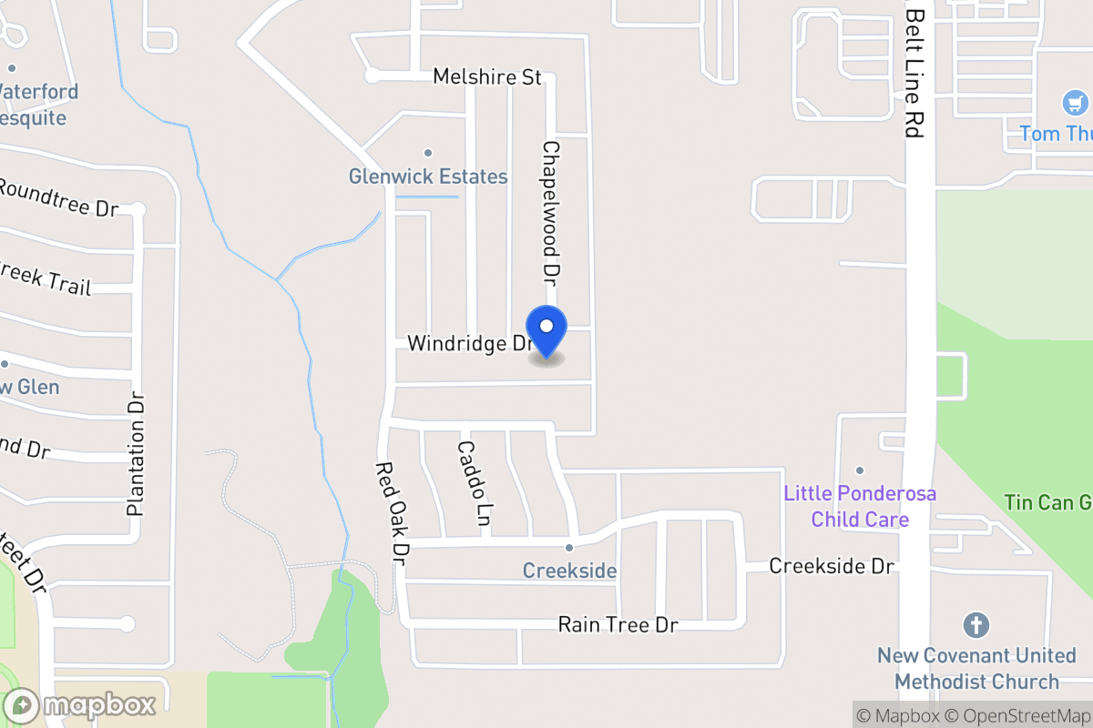Map of 302 Windridge Dr