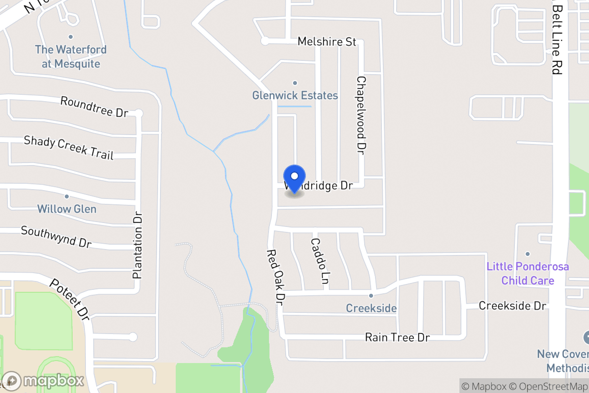 Map of 316 Windridge Dr