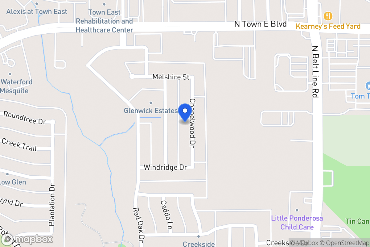 Map of 3329 Chapelwood Dr