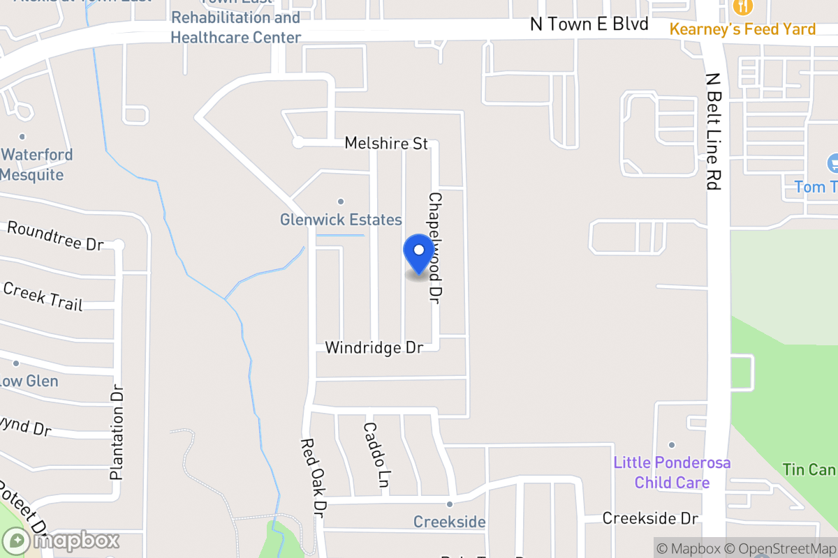 Map of 3325 Chapelwood Dr