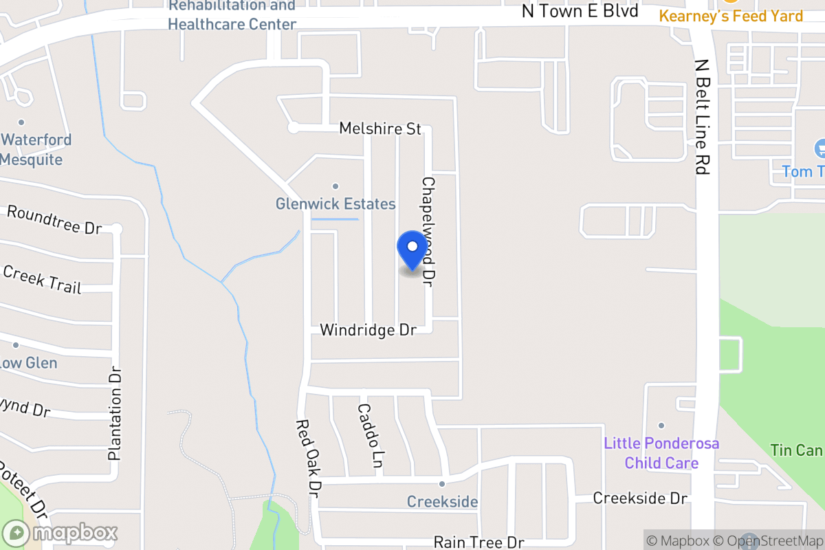 Map of 3323 Chapelwood Dr