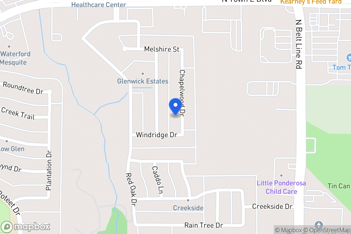 Map of 3321 Chapelwood Dr