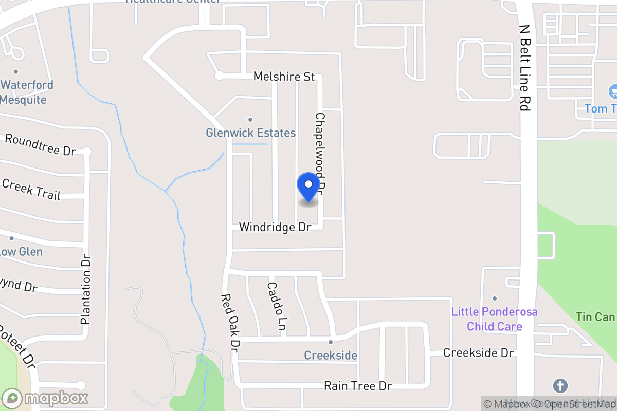 Map of 3319 Chapelwood Dr