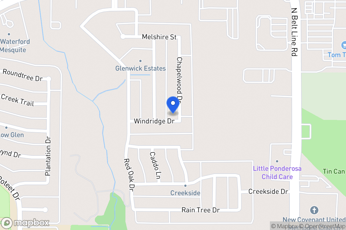 Map of 3317 Chapelwood Dr