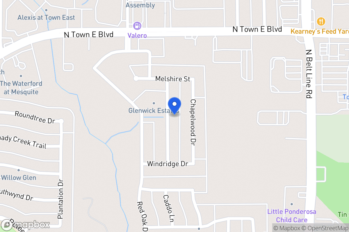 Map of 3332 Fallbrook Dr
