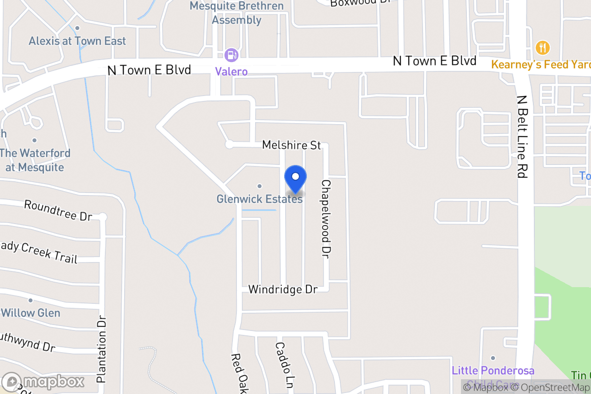 Map of 3400 Fallbrook Dr