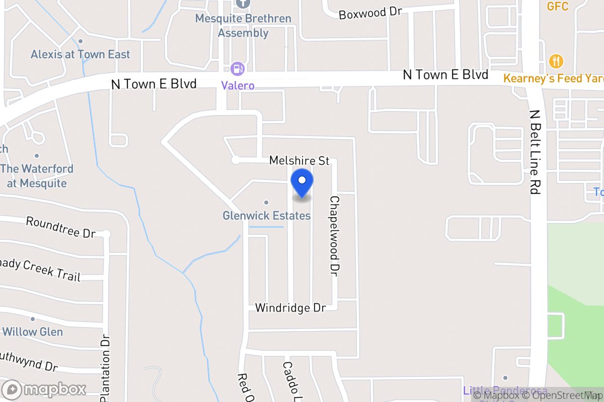 Map of 3402 Fallbrook Dr