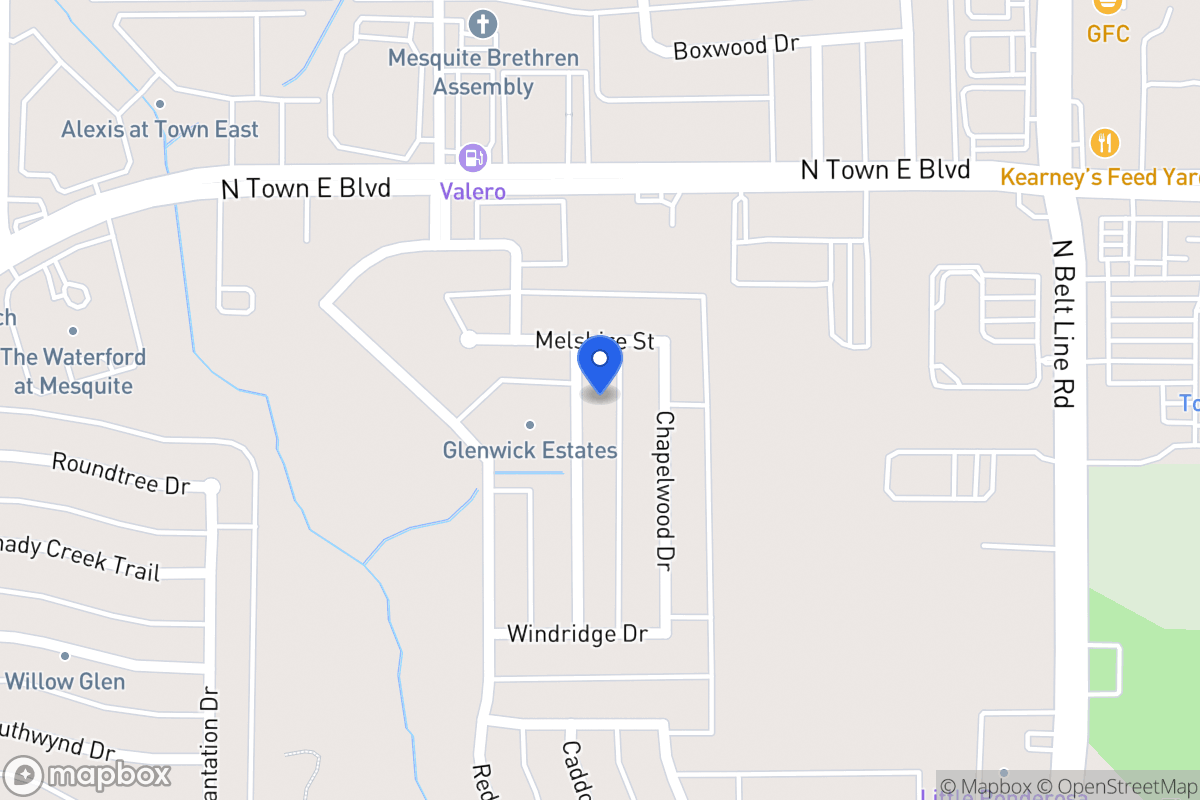 Map of 3404 Fallbrook Dr