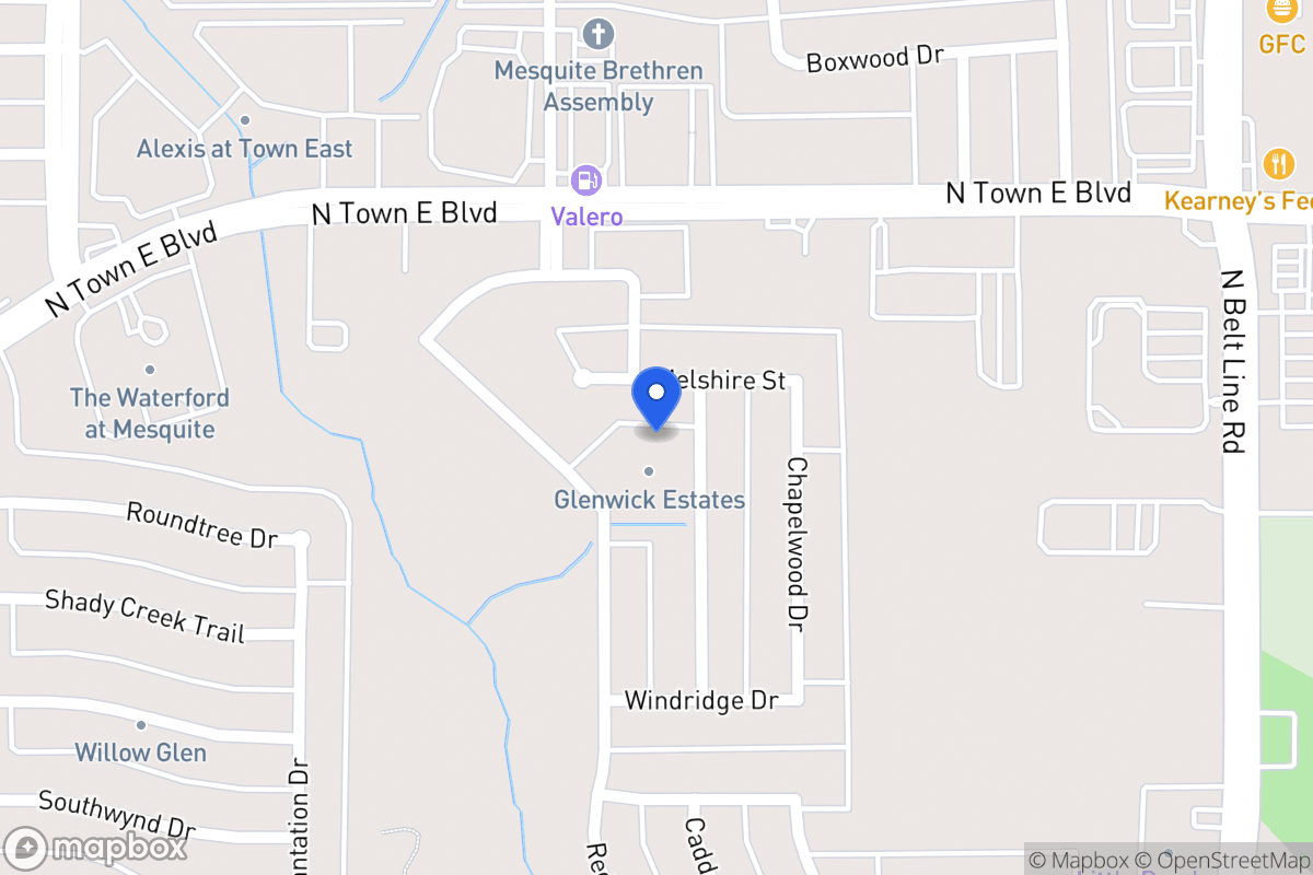 Map of 3405 Fallbrook Dr