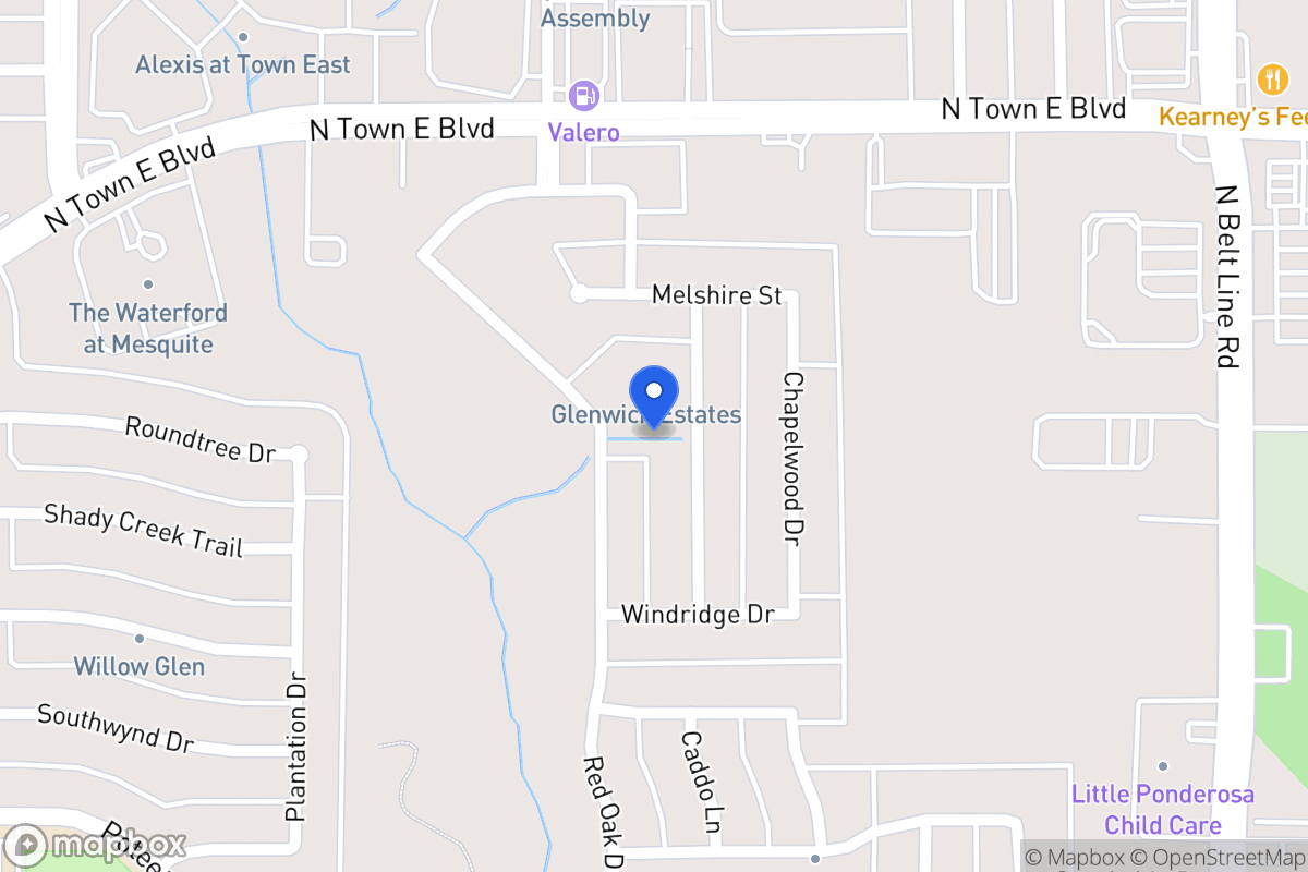 Map of 3401 Fallbrook Dr