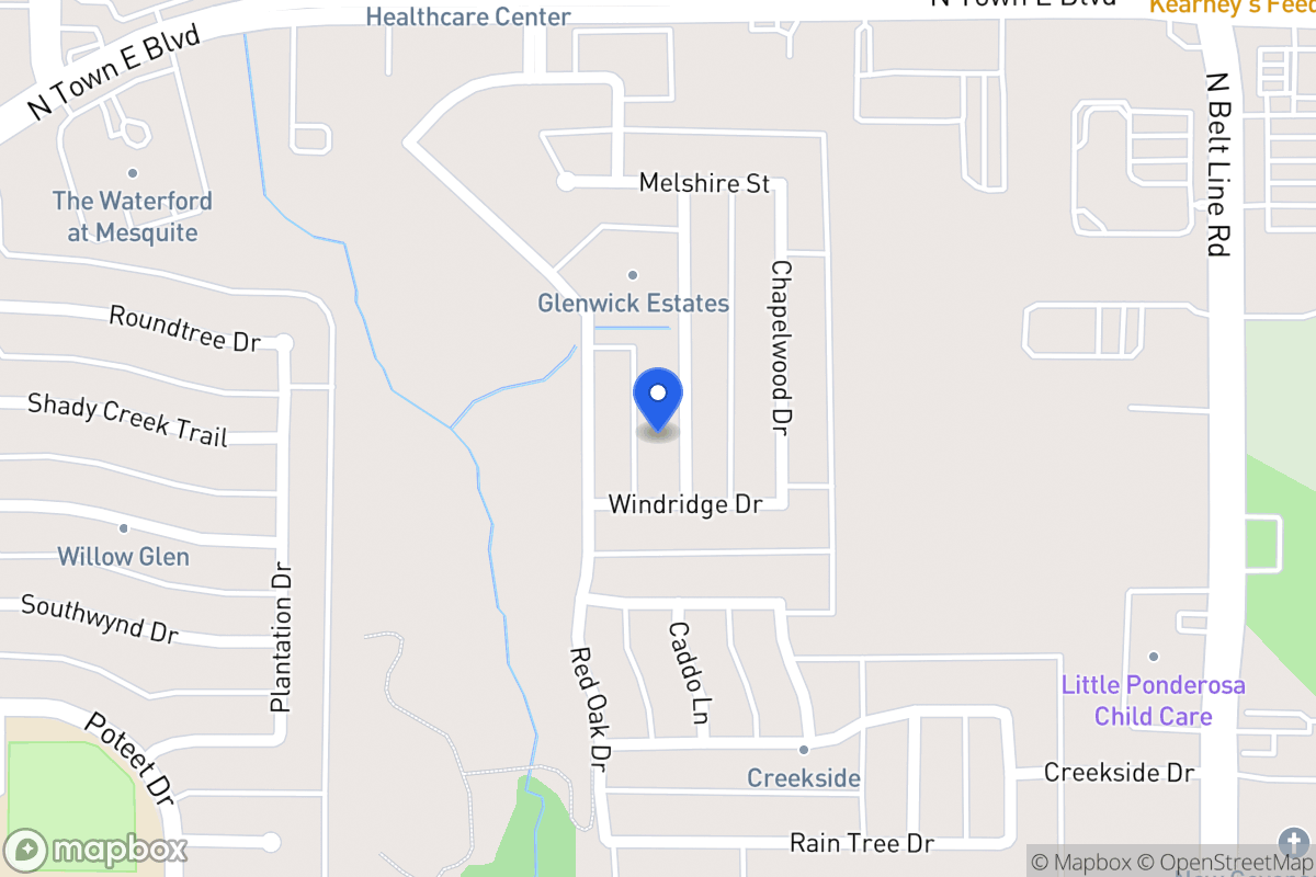 Map of 3321 Fallbrook Dr