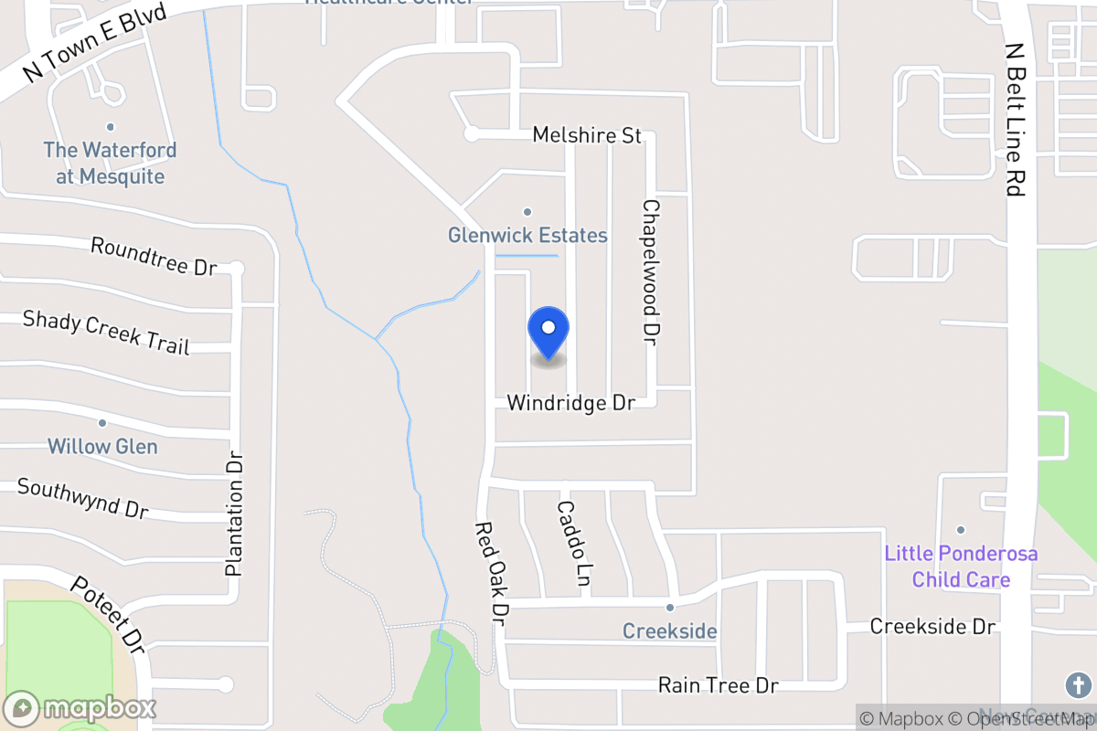 Map of 3319 Fallbrook Dr