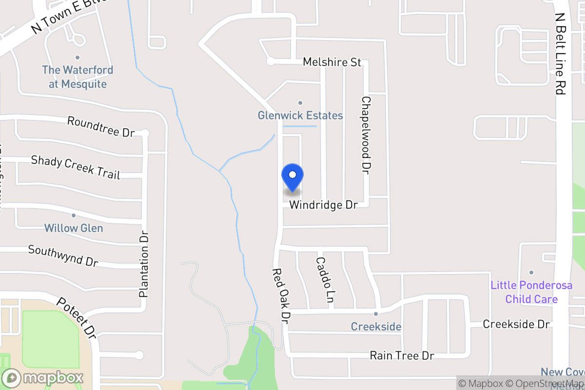 Map of 3318 Willowcreek Dr