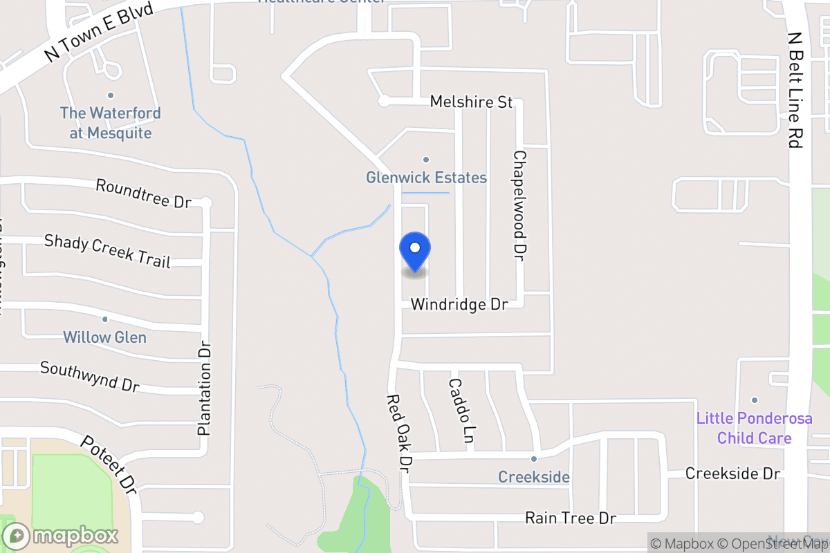 Map of 3320 Willowcreek Dr