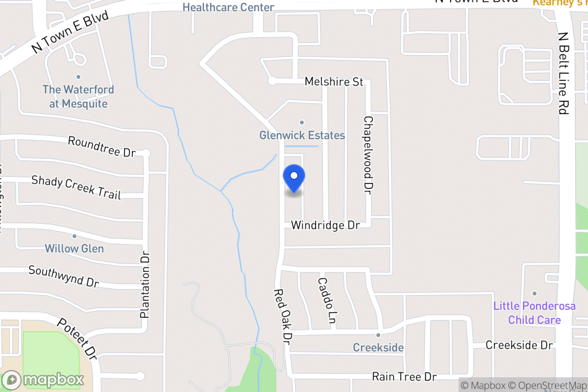 Map of 3322 Willowcreek Dr