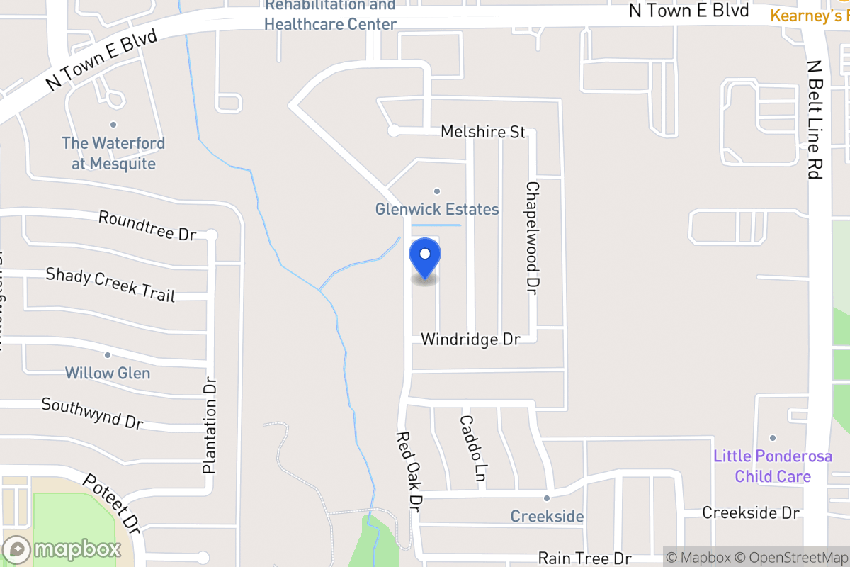 Map of 3324 Willowcreek Dr