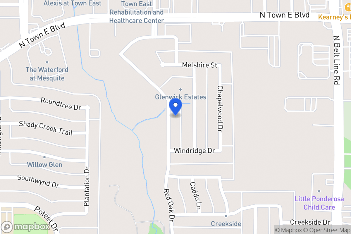 Map of 3328 Willowcreek Dr