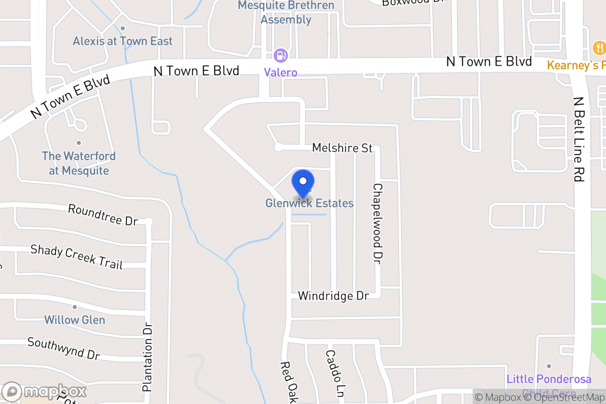 Map of 3402 Willowcreek Dr