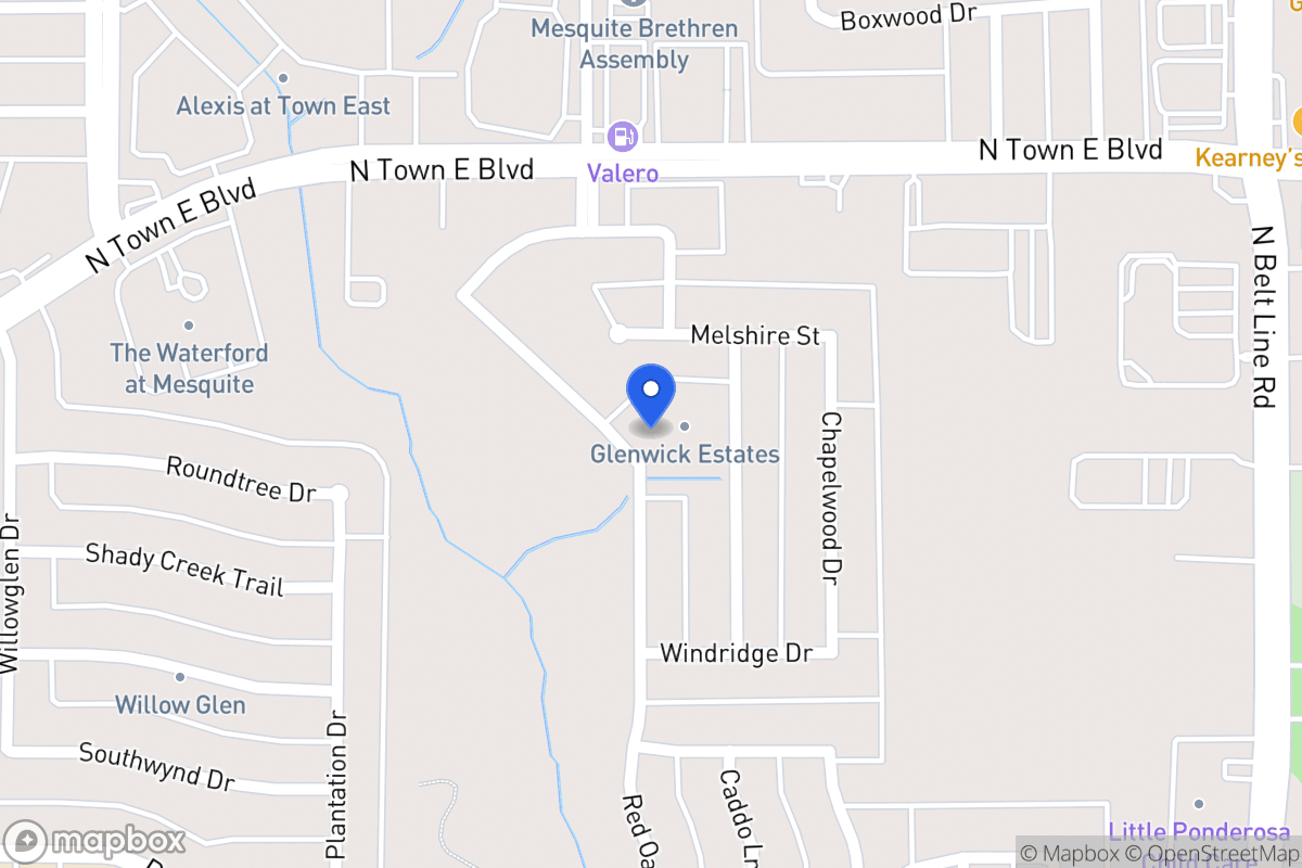 Map of 3404 Willowcreek Dr
