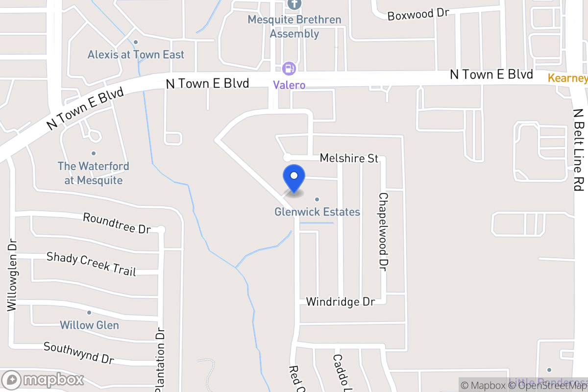 Map of 3406 Willowcreek Dr