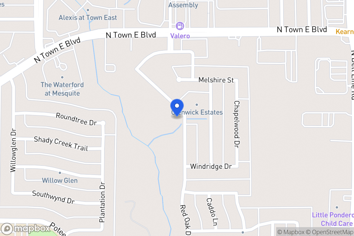 Map of 3401 Willowcreek Dr