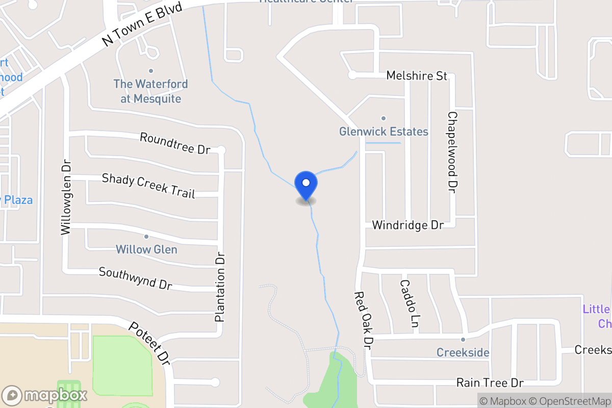 Map of 3301 Willowcreek Dr