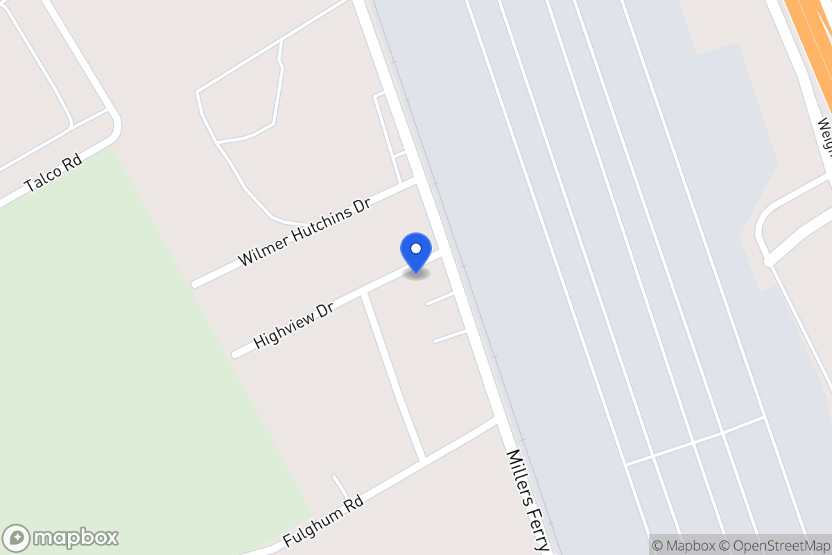 Map of 1001 Highview Dr