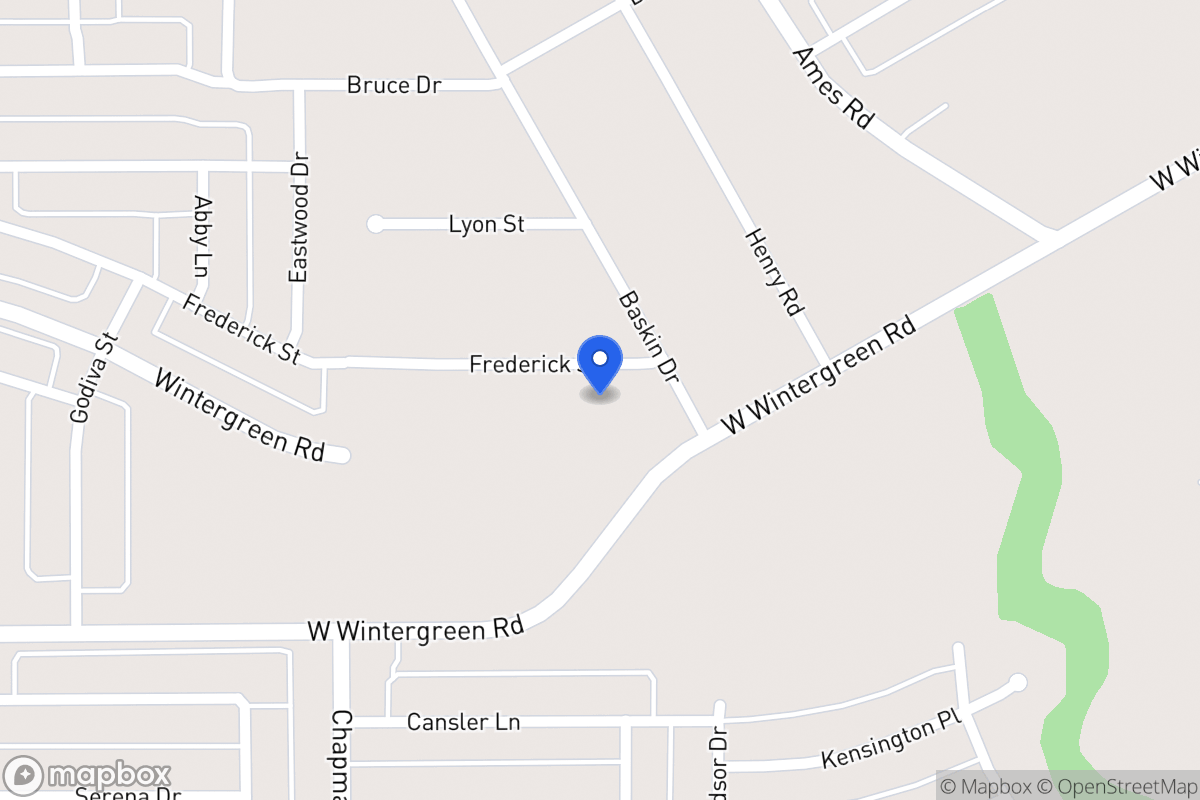 Map of 1610 Frederick St