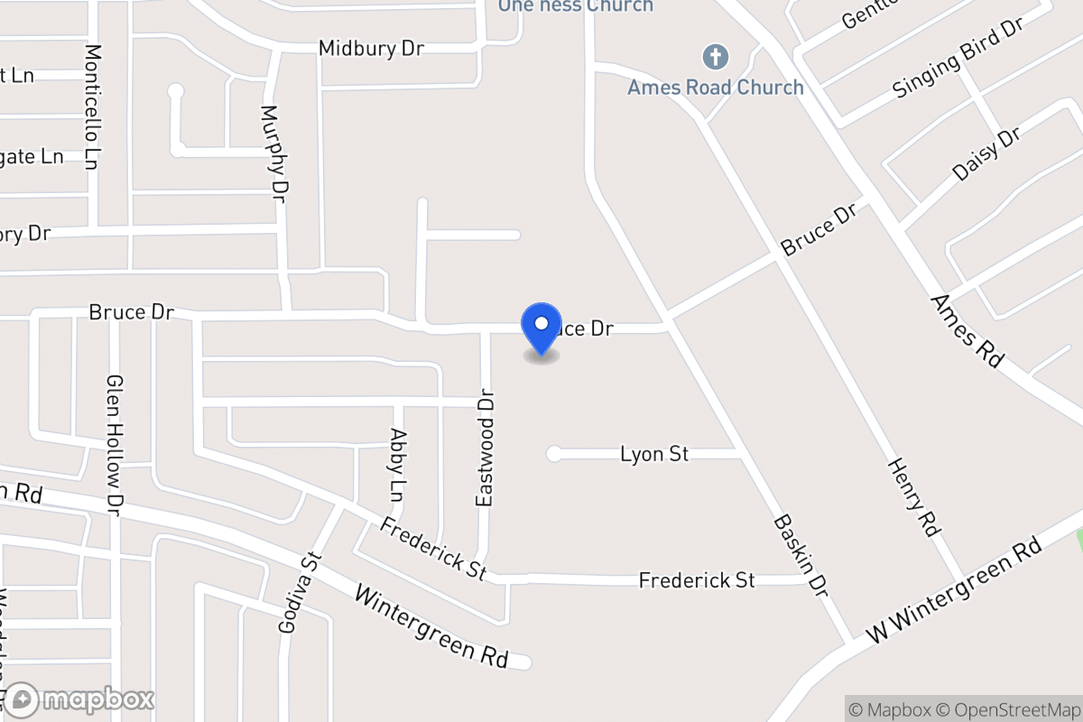 Map of 1680 Bruce Dr