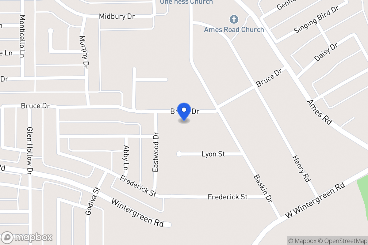 Map of 1638 Bruce Dr