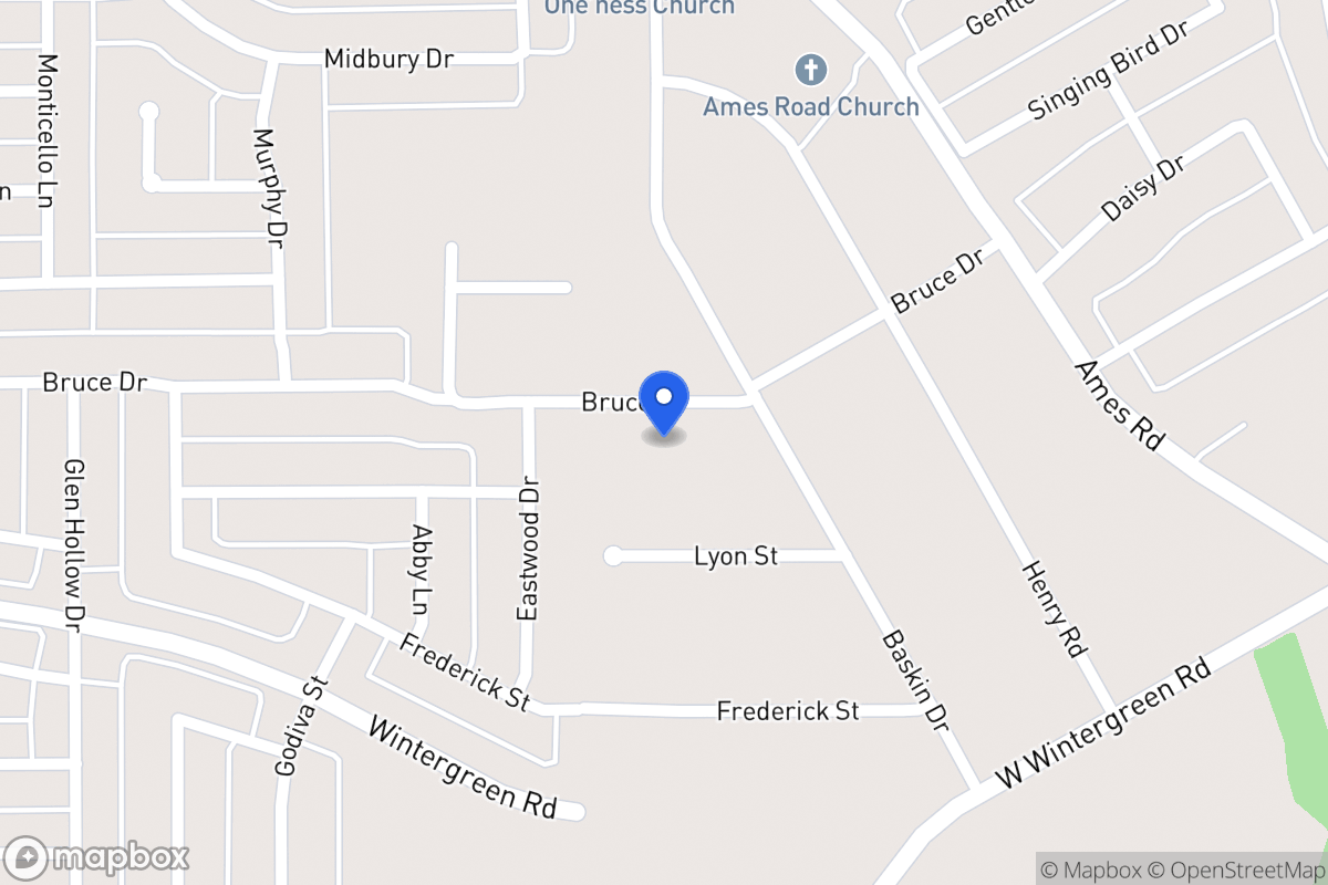 Map of 1642 Bruce Dr