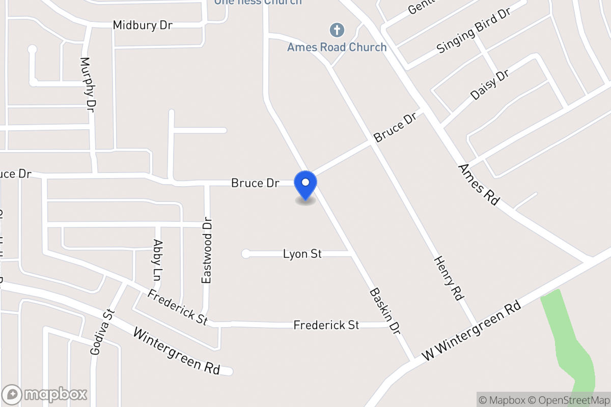 Map of 1632 Bruce Dr