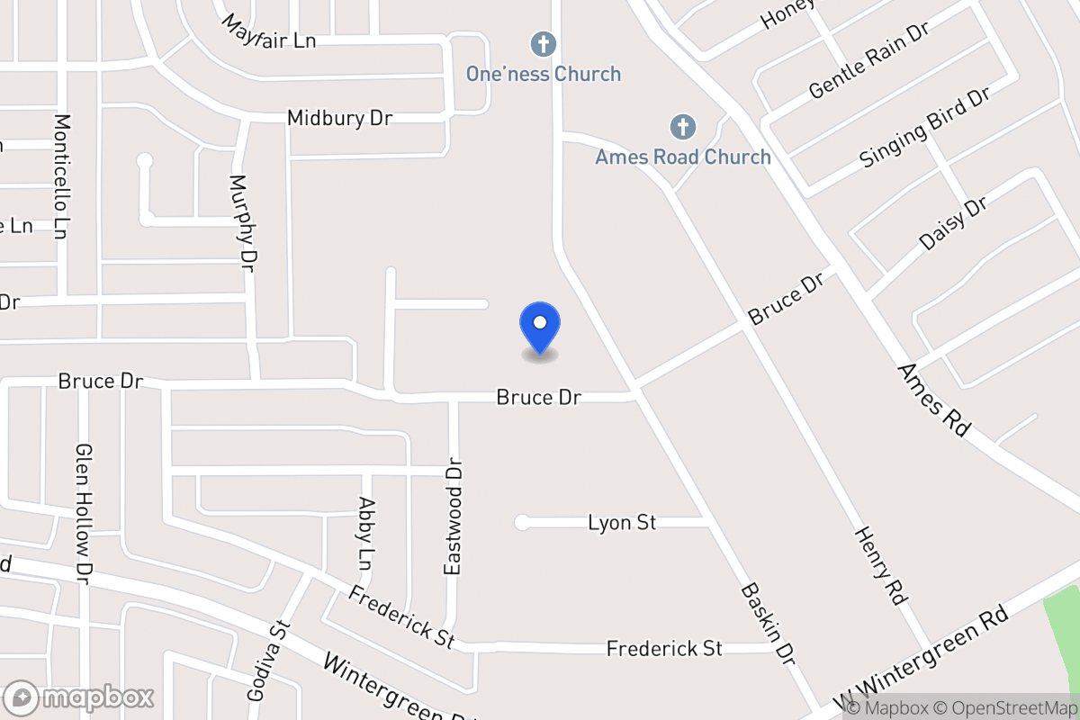 Map of 1641 Bruce Dr
