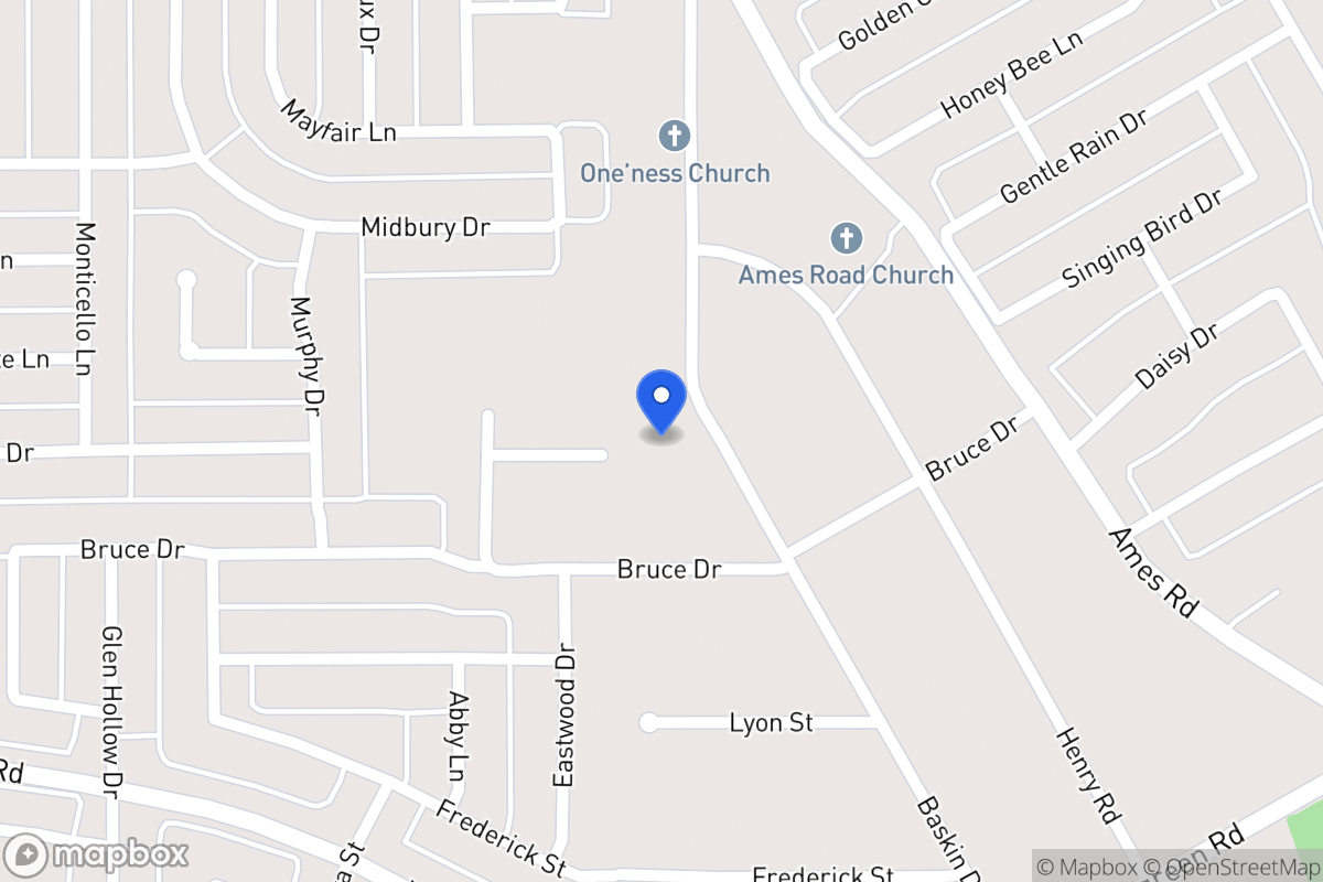 Map of 3033 Baskin Dr