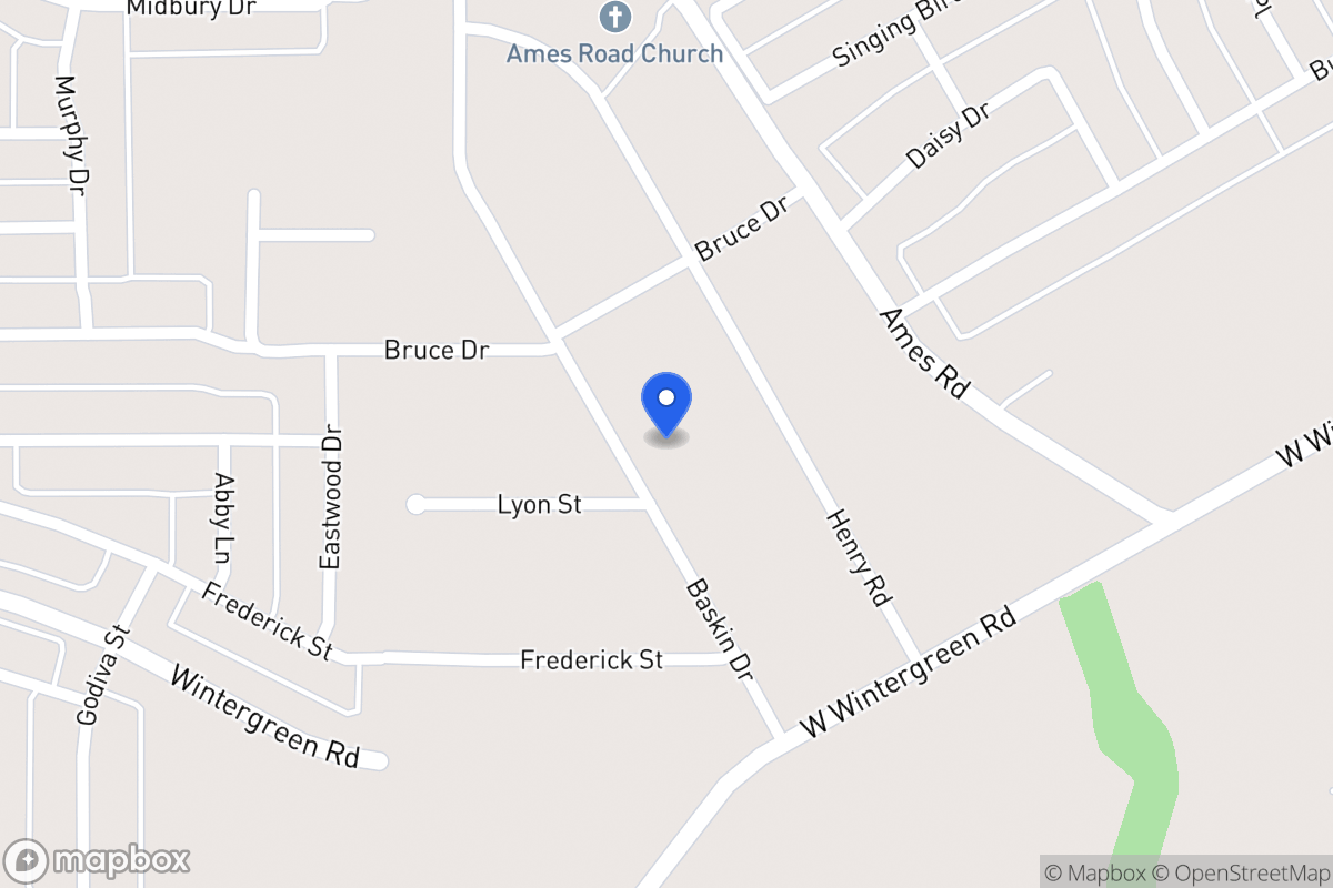 Map of 2852 Baskin Dr