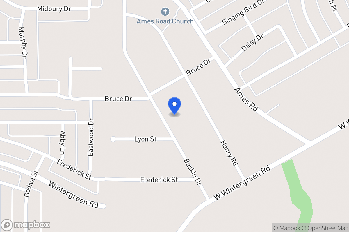 Map of 2900 Baskin Dr
