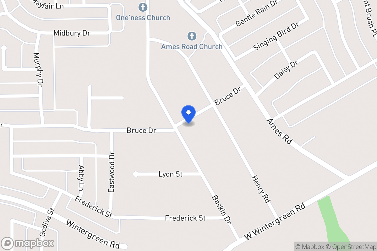 Map of 2924 Baskin Dr