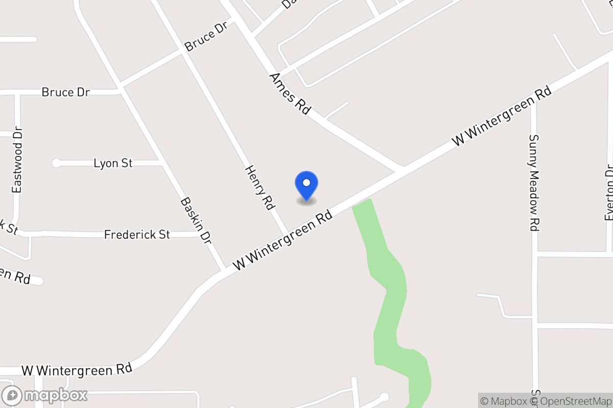 Map of 1481 W Wintergreen Rd